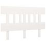 Voir la diapositive 2 : VIDAXL Tete de lit Blanc 143,5x3x81 cm Bois massif de pin