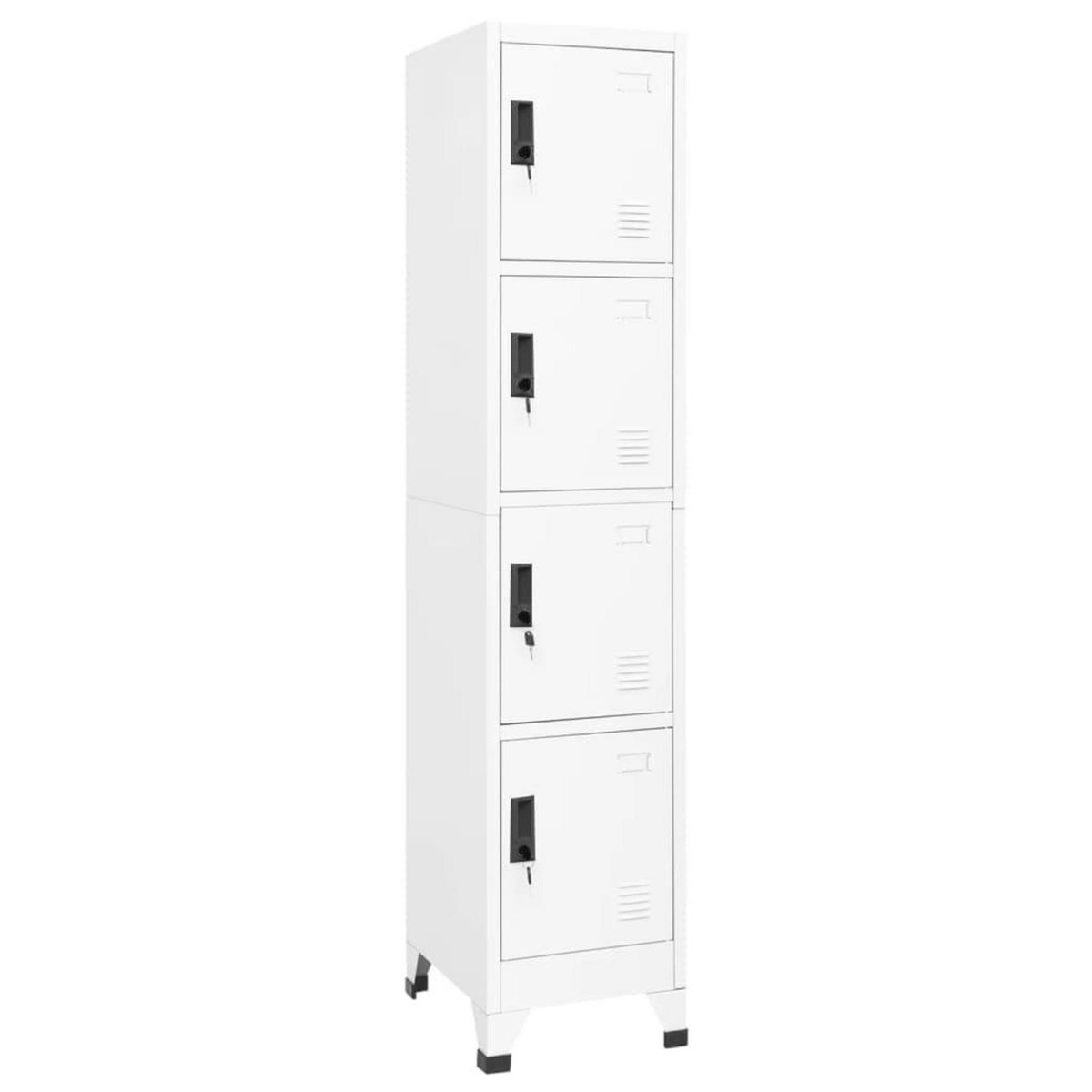 VIDAXL Armoire a casiers Blanc 38x45x180 cm Acier