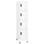 Voir la diapositive 1 : VIDAXL Armoire a casiers Blanc 38x45x180 cm Acier