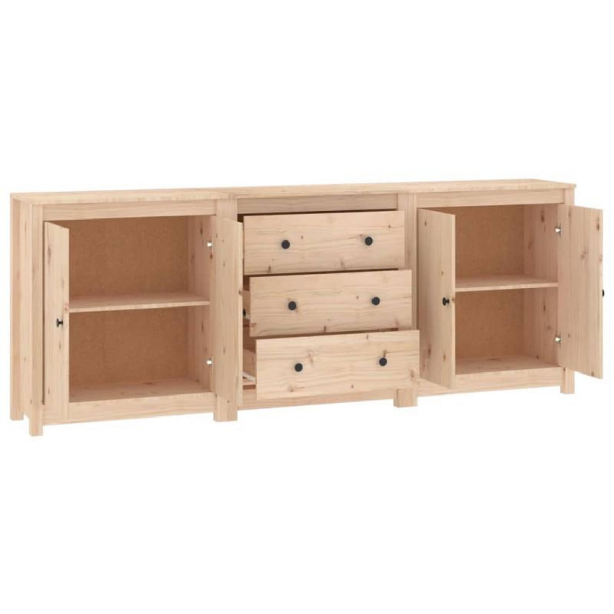 VIDAXL Buffet 210x35x80 cm Bois massif de pin