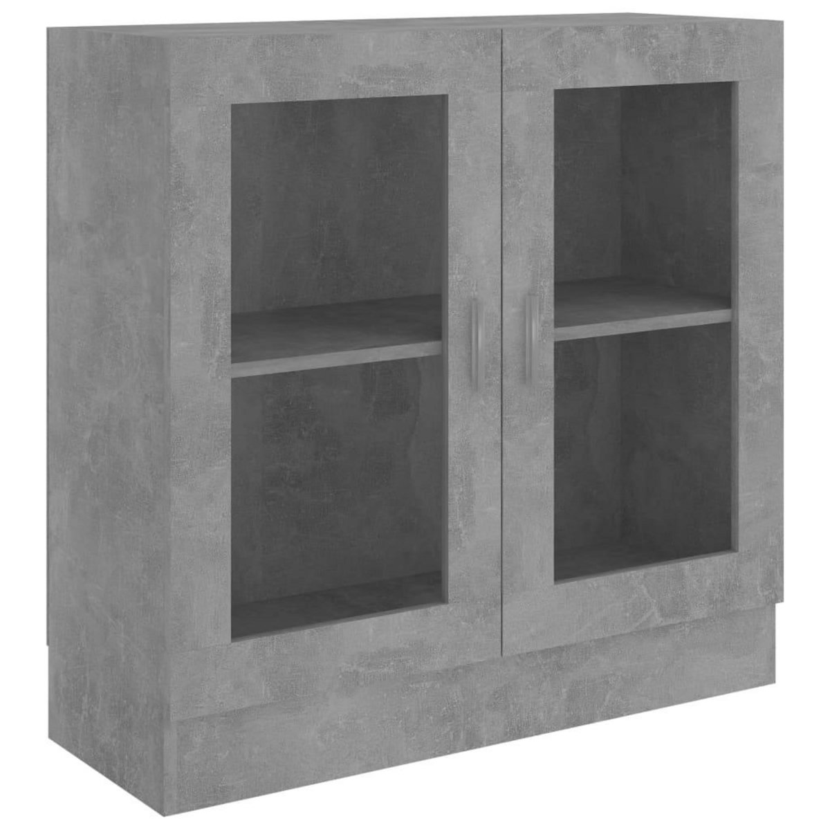 VIDAXL Armoire a vitrine Gris beton 82,5x30,5x80 cm Bois d'ingenierie