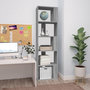 Voir la diapositive 1 : VIDAXL Bibliotheque Sonoma gris 45x24x160 cm Bois d'ingenierie