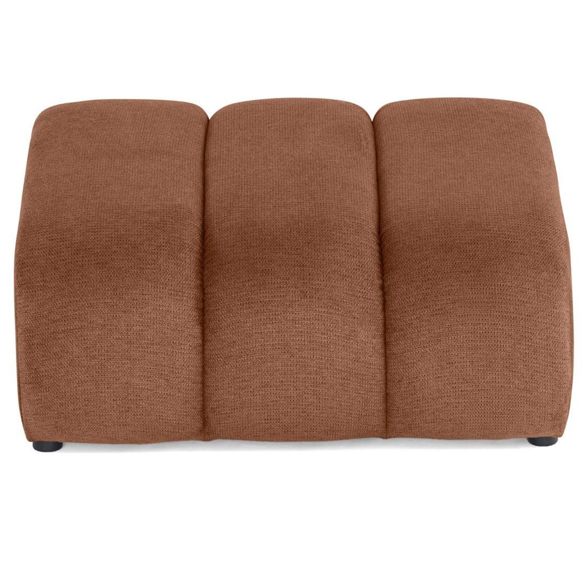 LISA DESIGN Debbie - pouf en tissu texturé