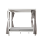 Voir la diapositive 4 : CONCEPT USINE Lit de jardin 2 places gris CORDOUE