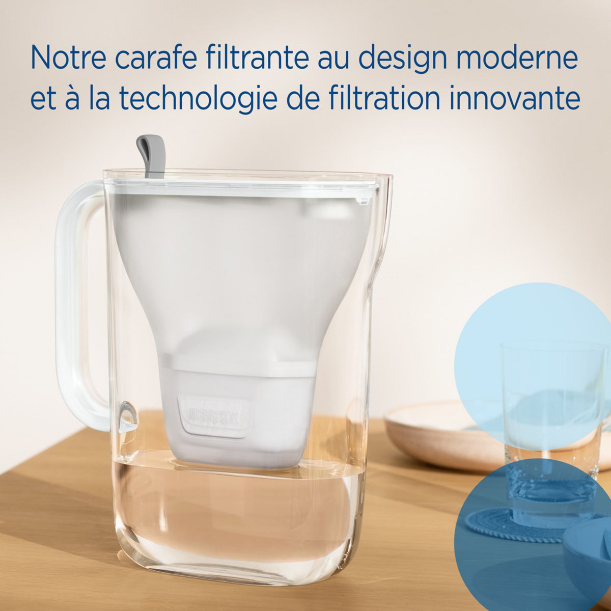 BRITA BRITA Carafe filtrante Style grise (2,4L) inclus 1 cartouche filtrante MAXTRA PRO All-in-1 