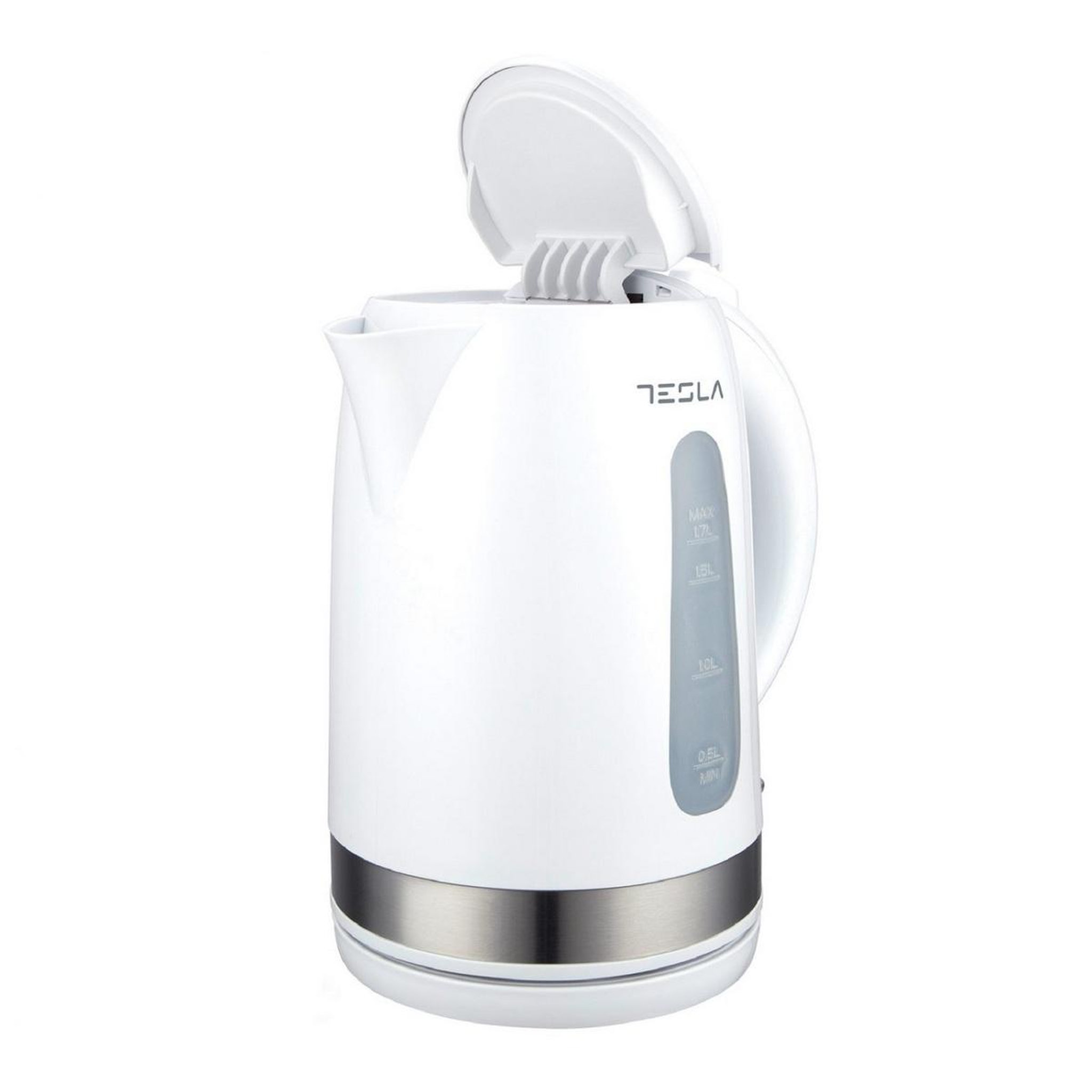 Voir la diapositive 2 : TESLA Bouilloire sans fil 1.70l 2200w blanc - kt200wx