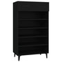Voir la diapositive 2 : VIDAXL Armoire a chaussures Noir 60x35x105 cm Bois d'ingenierie