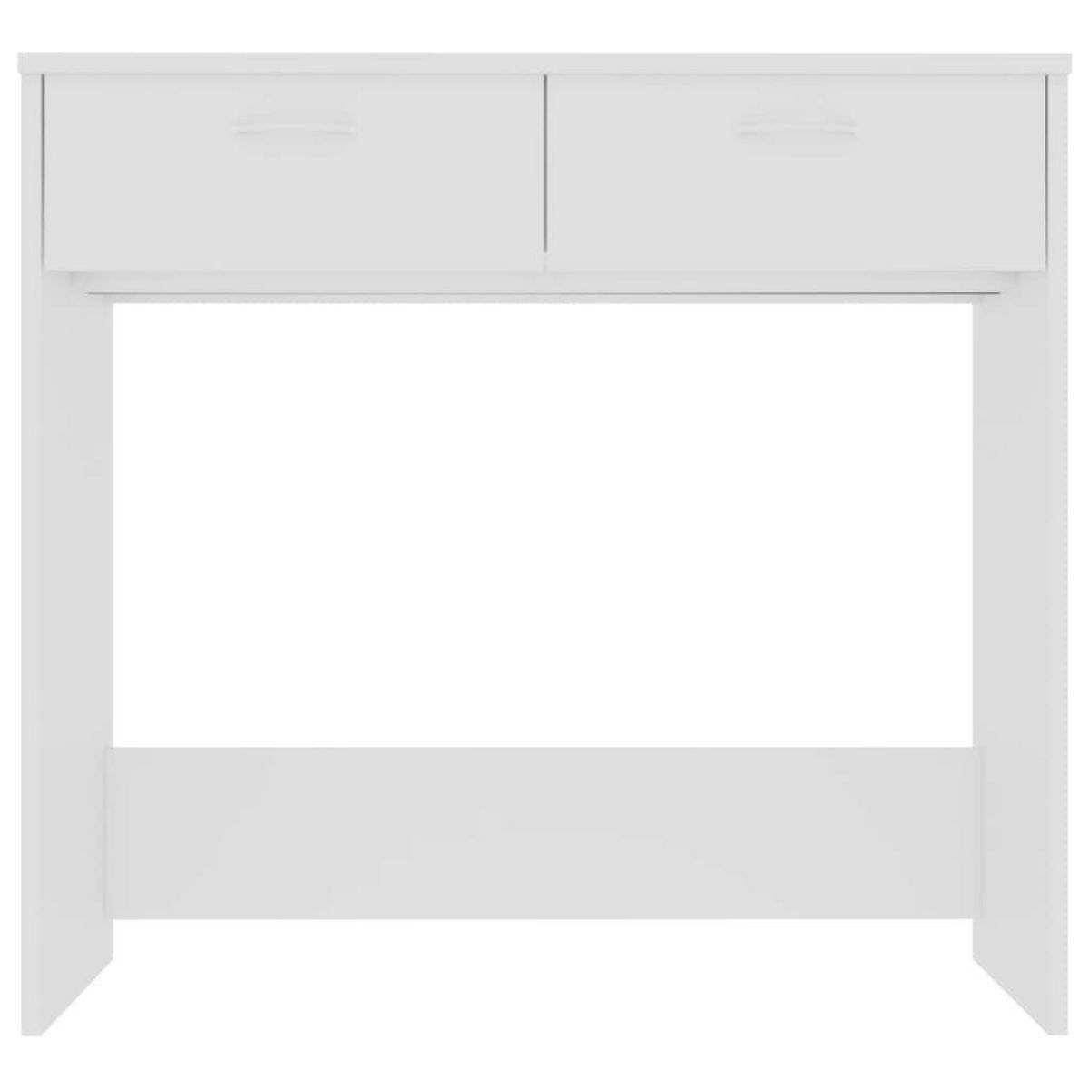 VIDAXL Bureau Blanc 80x40x75 cm Bois d'ingenierie