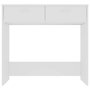 Voir la diapositive 3 : VIDAXL Bureau Blanc 80x40x75 cm Bois d'ingenierie