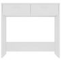 Voir la diapositive 3 : VIDAXL Bureau Blanc 80x40x75 cm Bois d'ingenierie