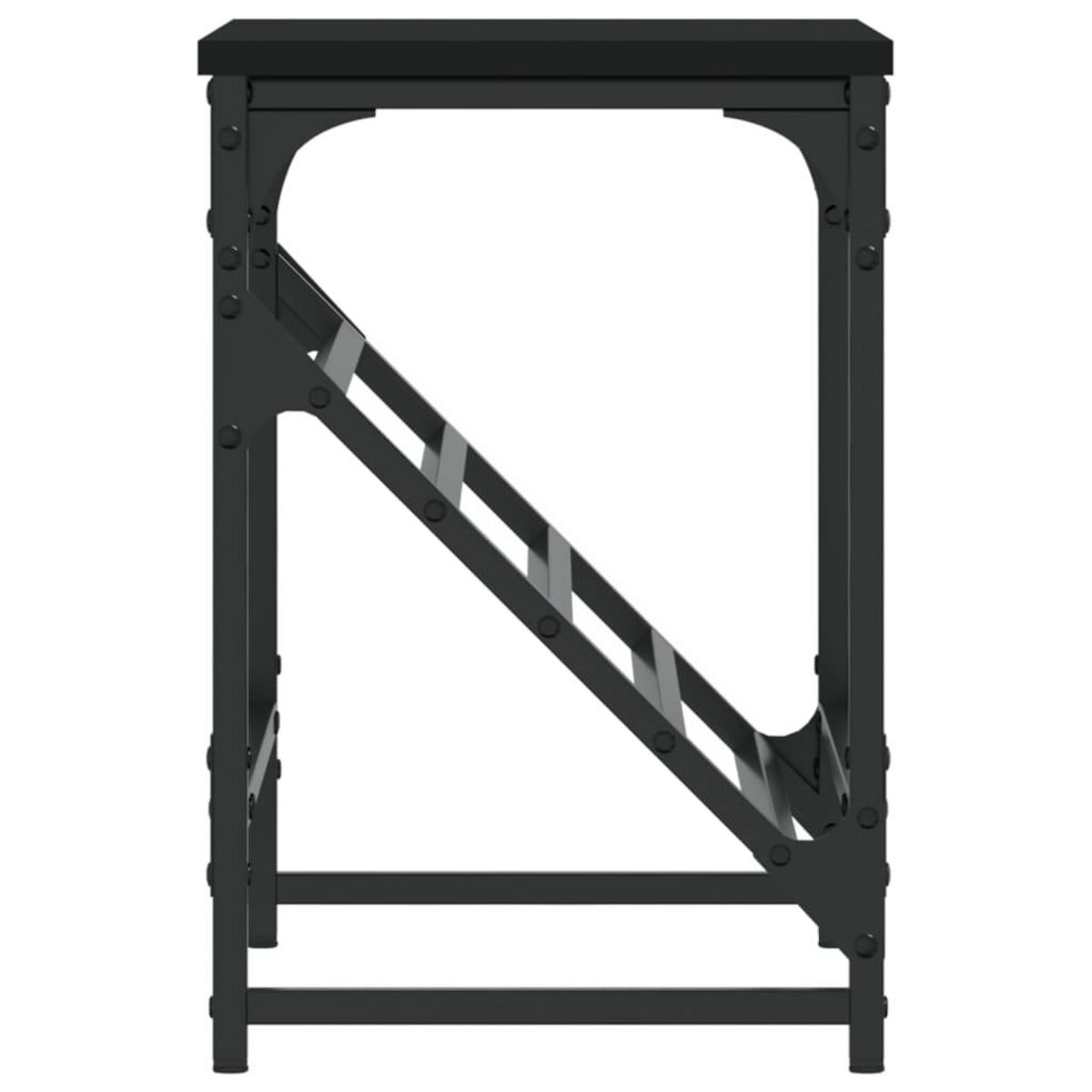 VIDAXL Etagere a chaussures noir 60x30x45 cm bois d'ingenierie