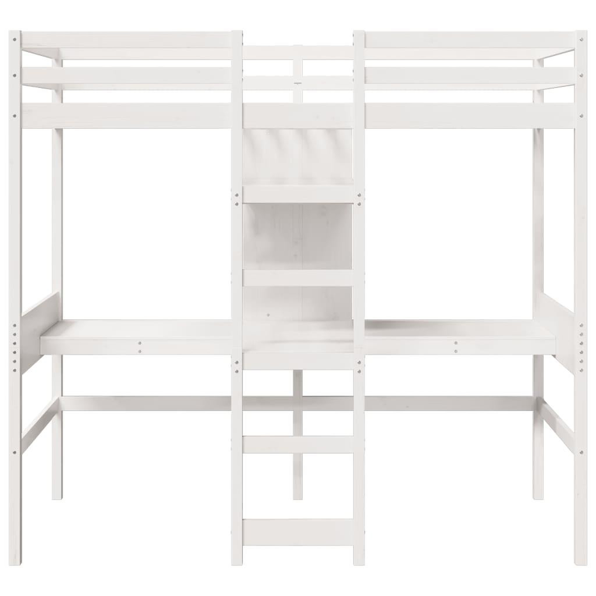 Voir la diapositive 5 : VIDAXL Cadre de lit superpose sans matelas blanc 75x190 cm pin massif