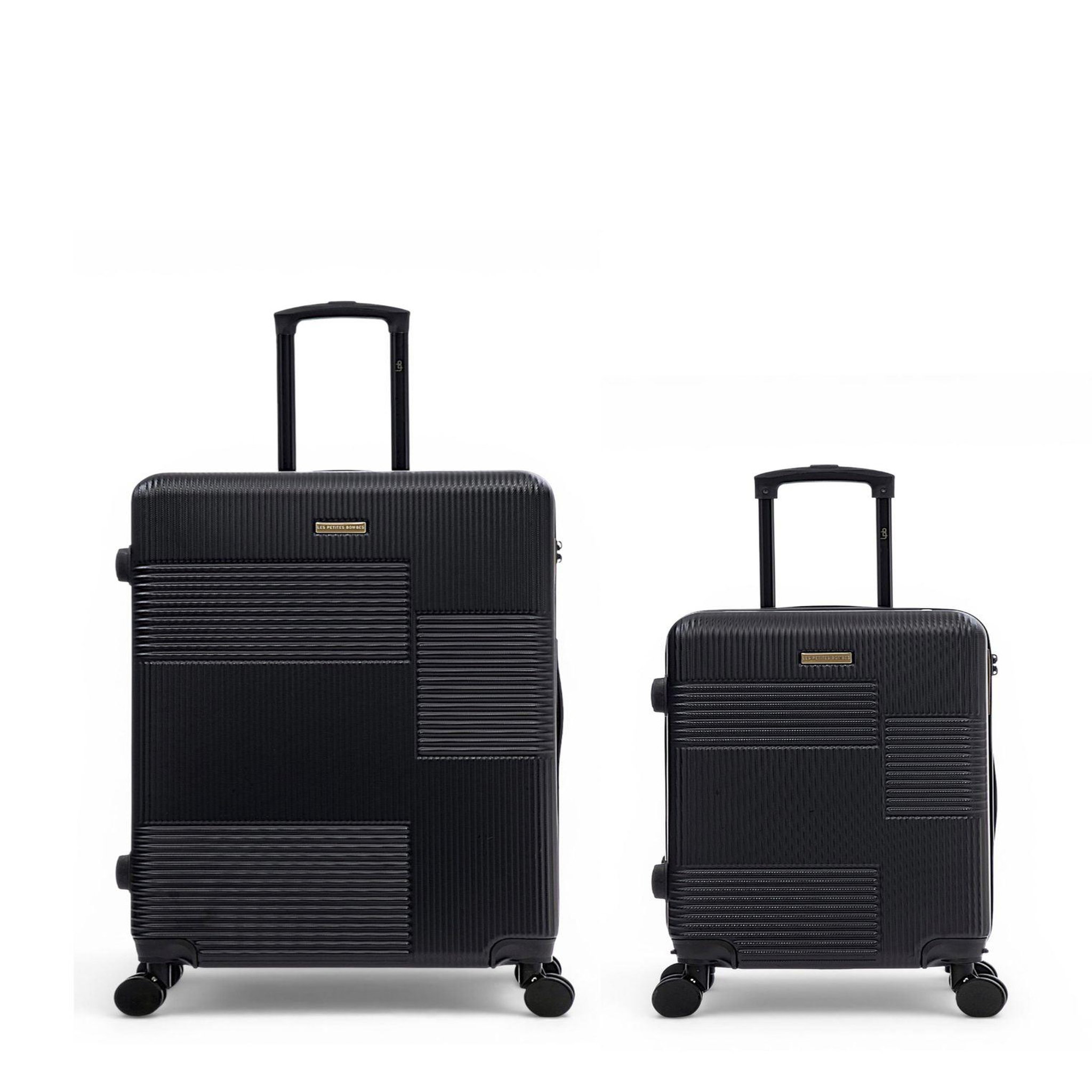 LES P'TITES BOMBES LPB Lot de 2 Valises Rigides Grand Format et Cabine LIVIA