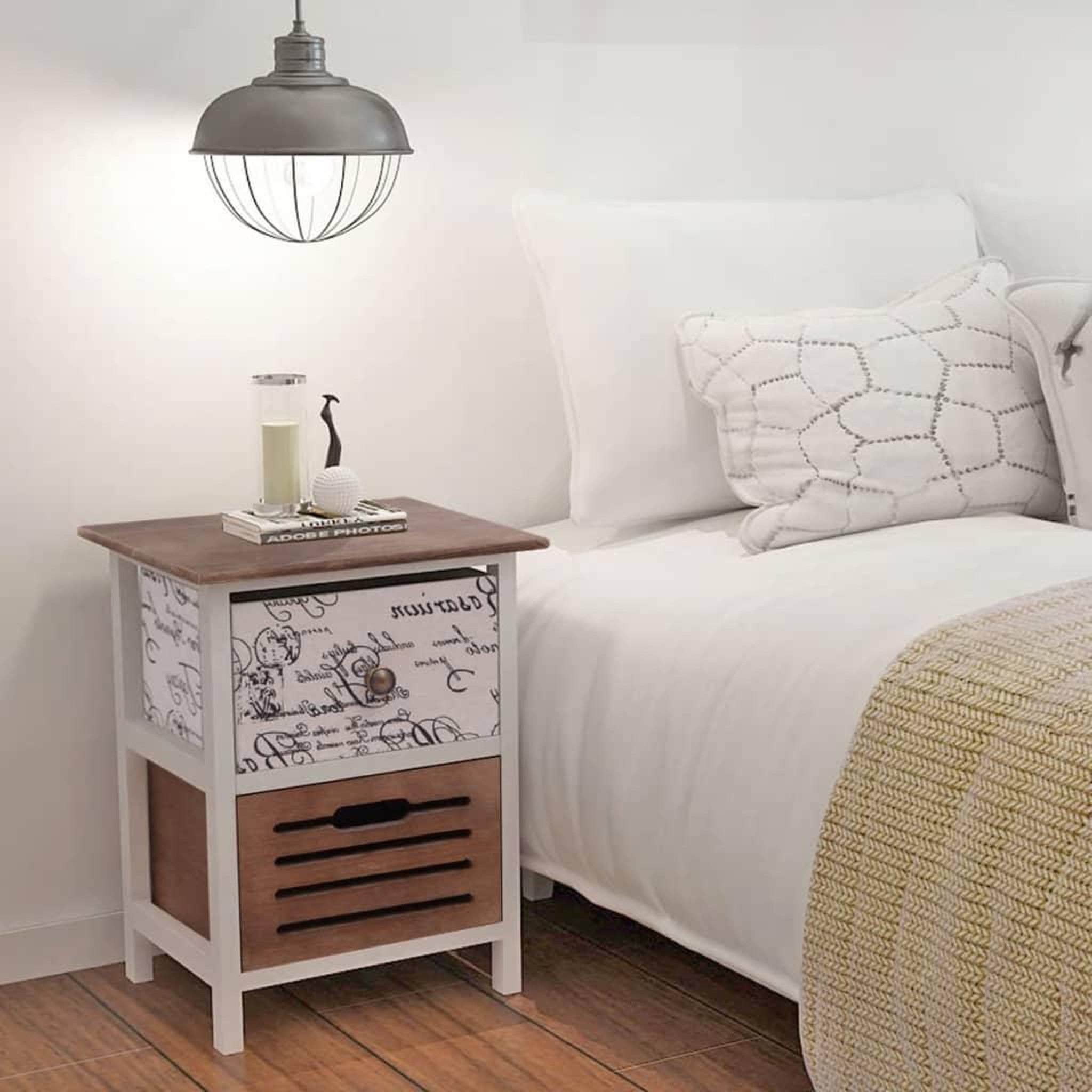 Voir la diapositive 1 : VIDAXL Table de chevet 2 pcs Bois