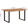 Voir la diapositive 6 : VIDAXL Table de salle a manger 154x80x76 cm Bois d'acacia solide