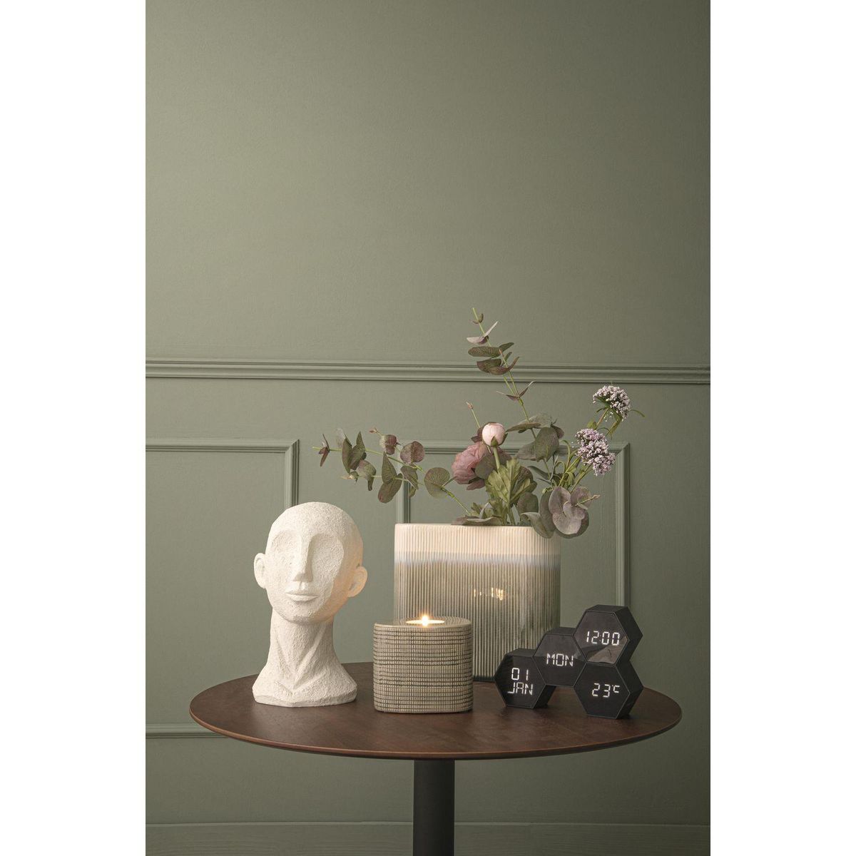 Karlsson Réveil Six 4 facettes hexagonale