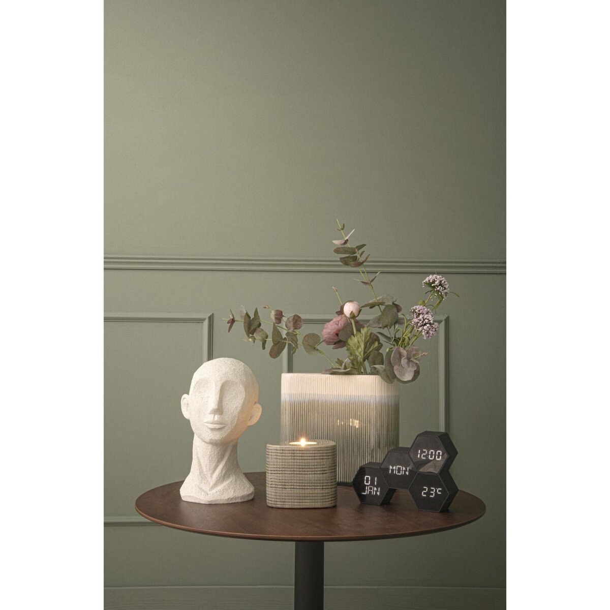 Karlsson Réveil Six 4 facettes hexagonale