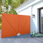 VIDAXL Auvent lateral pliable de terrasse Terre cuite 300 x 200 cm