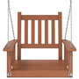 Voir la diapositive 4 : VIDAXL Chaise balançoire de jardin chaînes en metal bois massif sapin