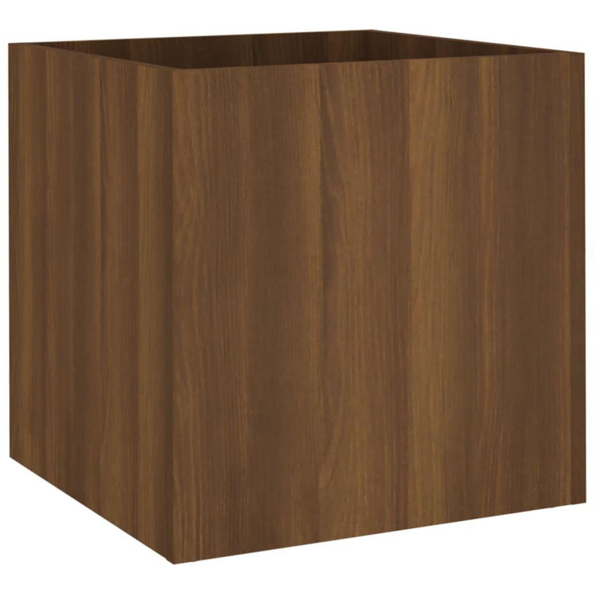 VIDAXL Jardiniere Chene marron 40x40x40 cm Bois d'ingenierie