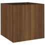 Voir la diapositive 6 : VIDAXL Jardiniere Chene marron 40x40x40 cm Bois d'ingenierie