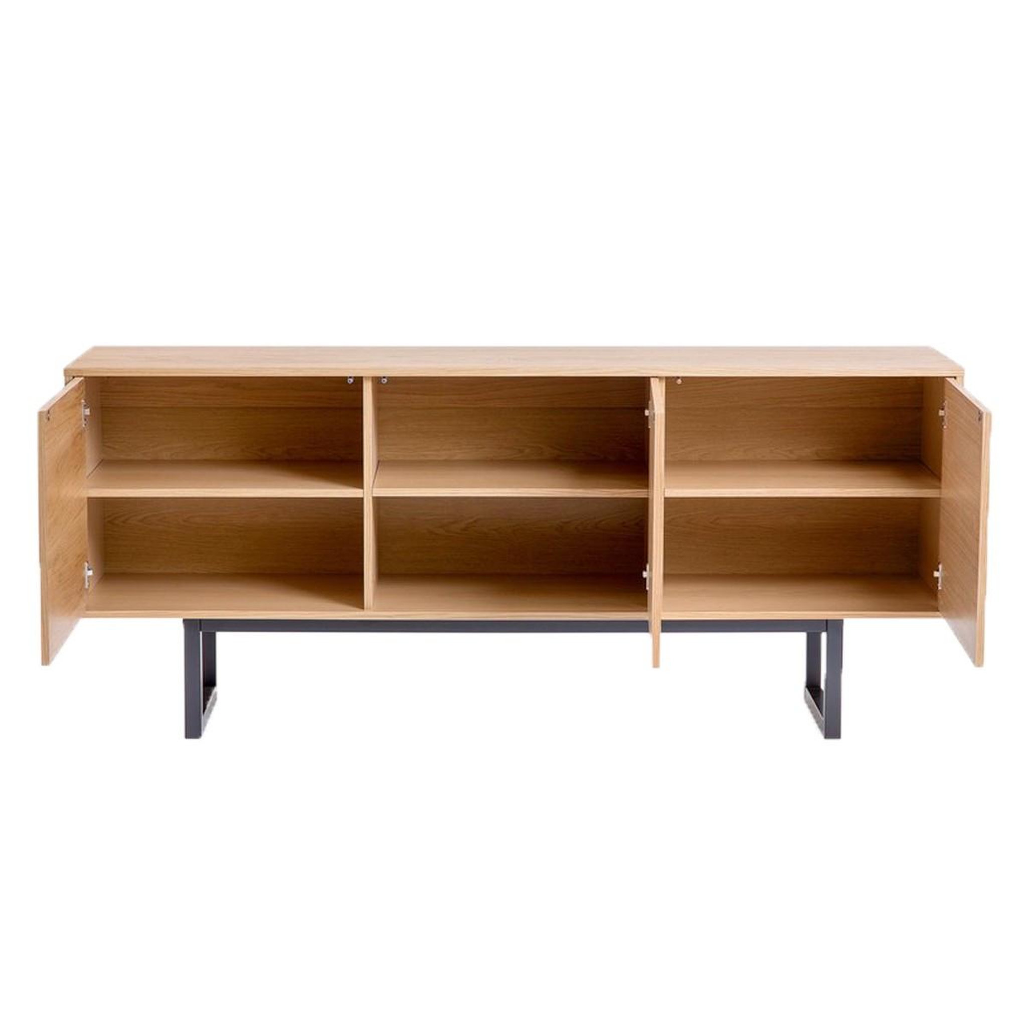 Voir la diapositive 2 : Paris Prix Buffet 3 portes diamant  camden  175cm chêne & noir