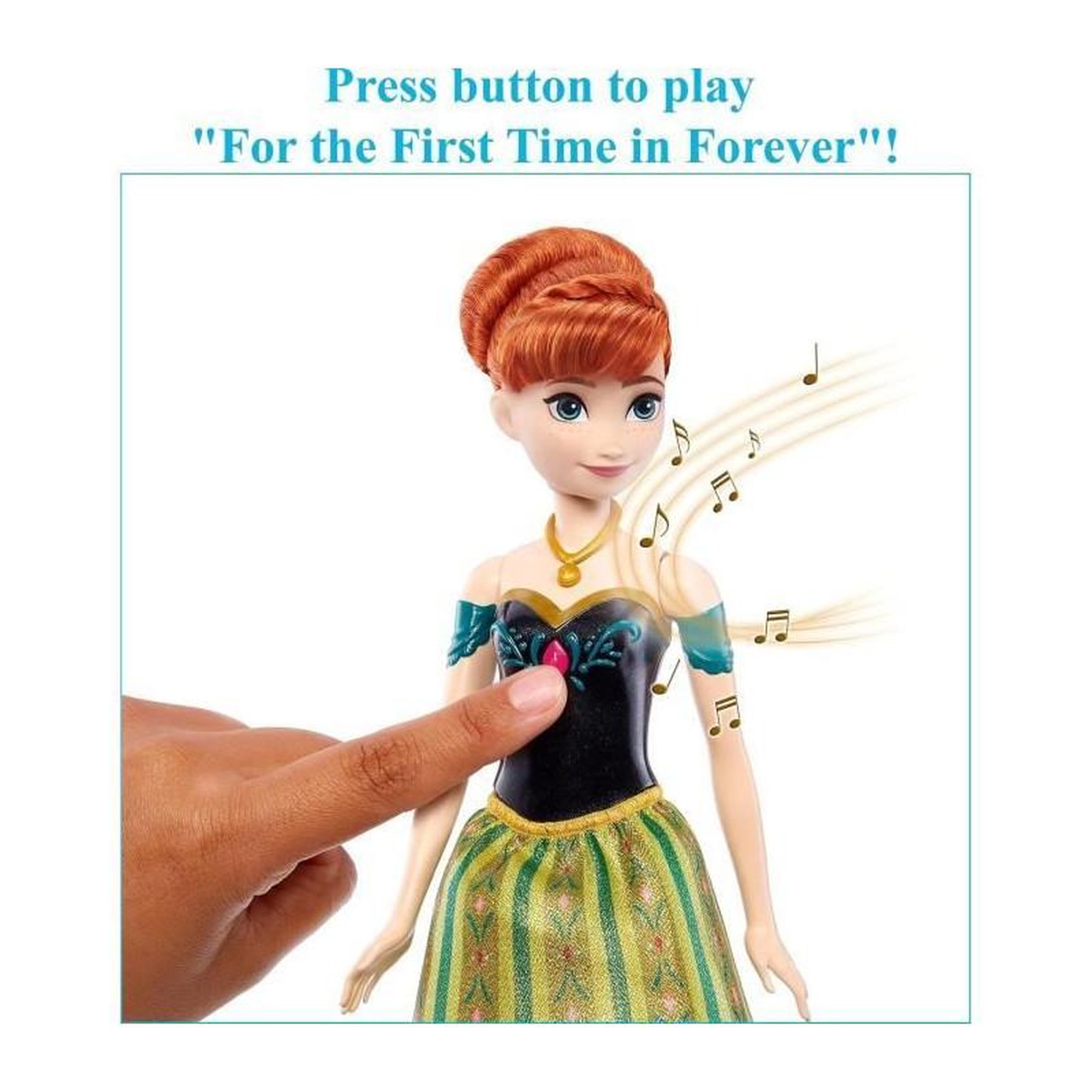 Voir la diapositive 6 : DISNEY FROZEN POUPEE ANNA CHANTANTE