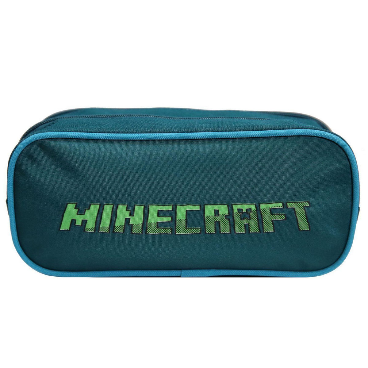 Bagtrotter Trousse scolaire 2 compartiments Minecraft Jeu Vidéo Verte Bagtrotter