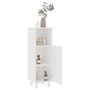 Voir la diapositive 3 : VIDAXL Armoire de salle de bain Blanc 30x30x95 cm Bois d'ingenierie