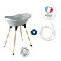 Voir la diapositive 4 : THERMOBABY THERMOBABY Kit baignoire VASCO Gris charme : baignoire + pieds + tuyau de vidange