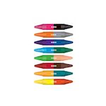 Djeco 8 crayons cire double cotes