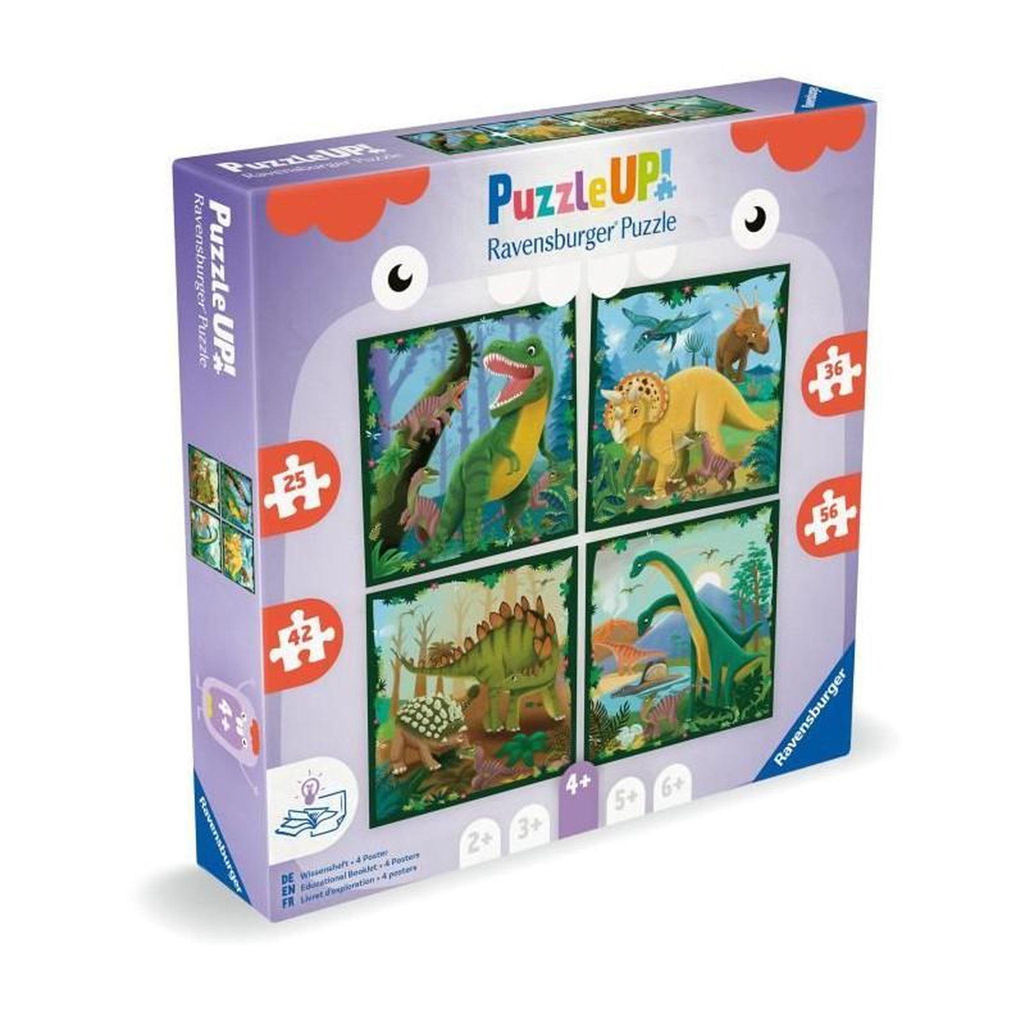 Voir la diapositive 4 : RAVENSBURGER Puzzle Les Dinosaures 12004003 – Ravensburger – Puzzle Enfant UP! – Dès 4 ans – Thème Animaux – Haute qualité
