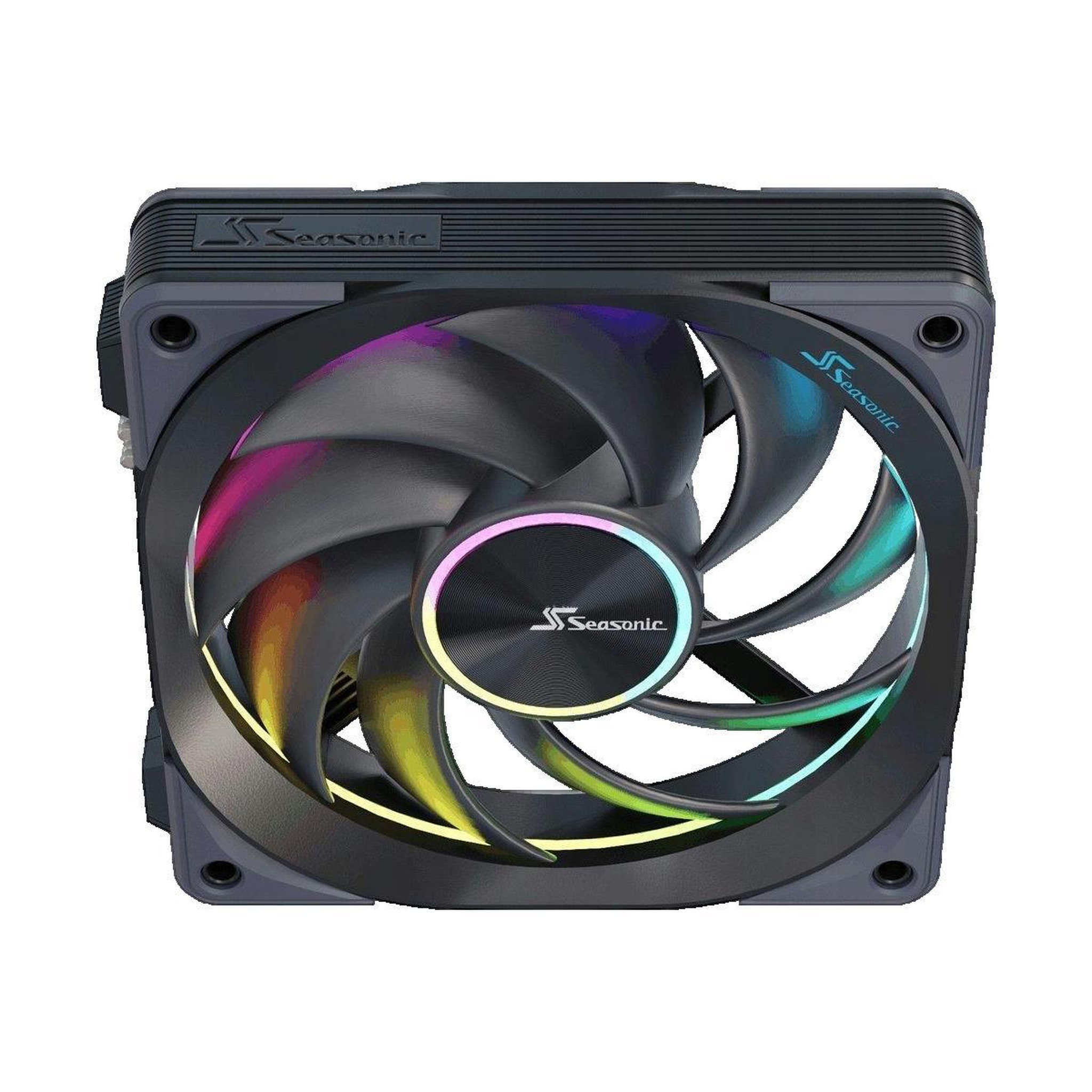 Voir la diapositive 2 : Seasonic Ventilateur de boîtier Seasonic MagFlow ARGB noir 12 cm