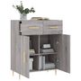 Voir la diapositive 4 : VIDAXL Buffet sonoma gris 69,5x34x90 cm bois d'ingenierie