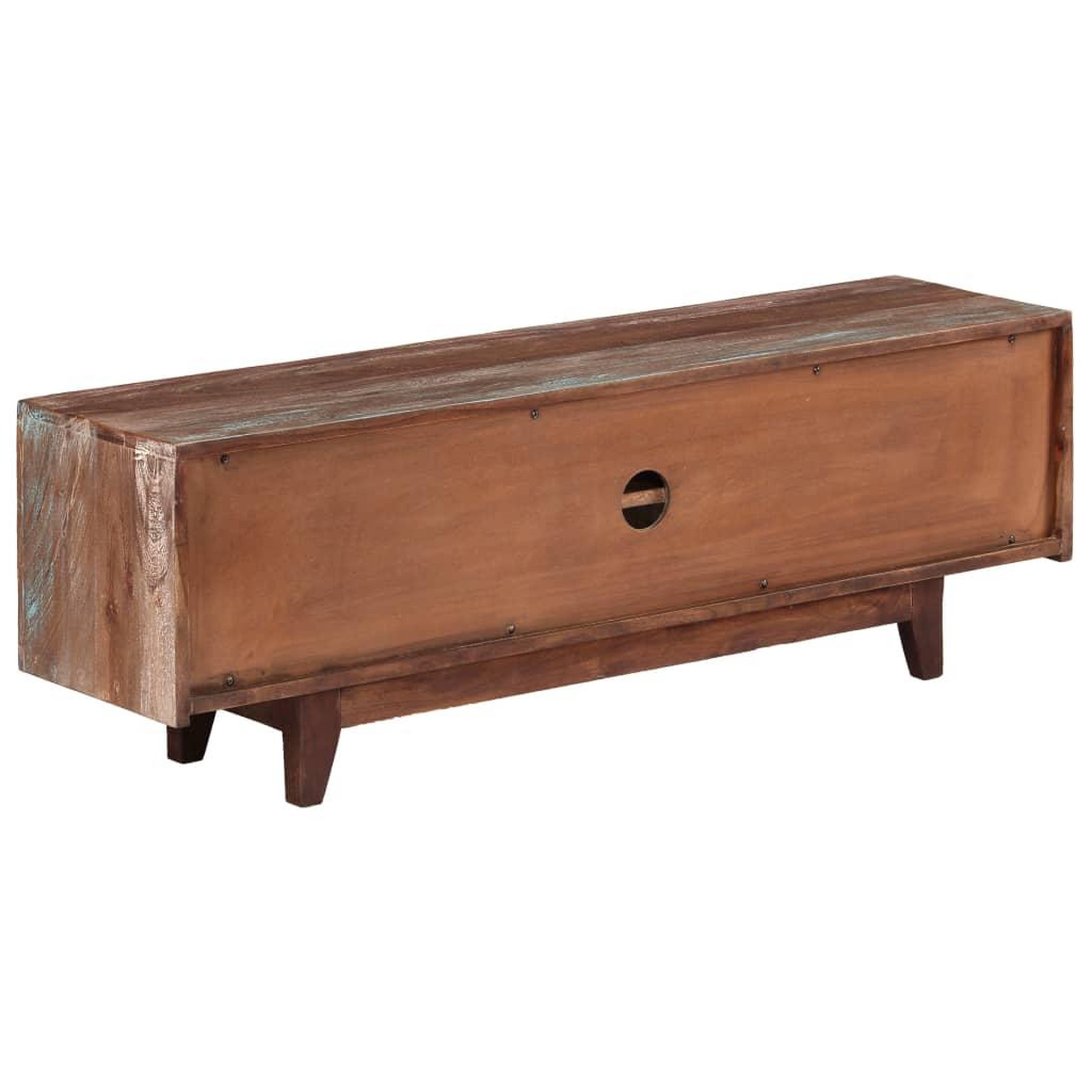 Voir la diapositive 4 : VIDAXL Meuble TV Bois d'acacia massif Vintage 118 x 30 x 40 cm