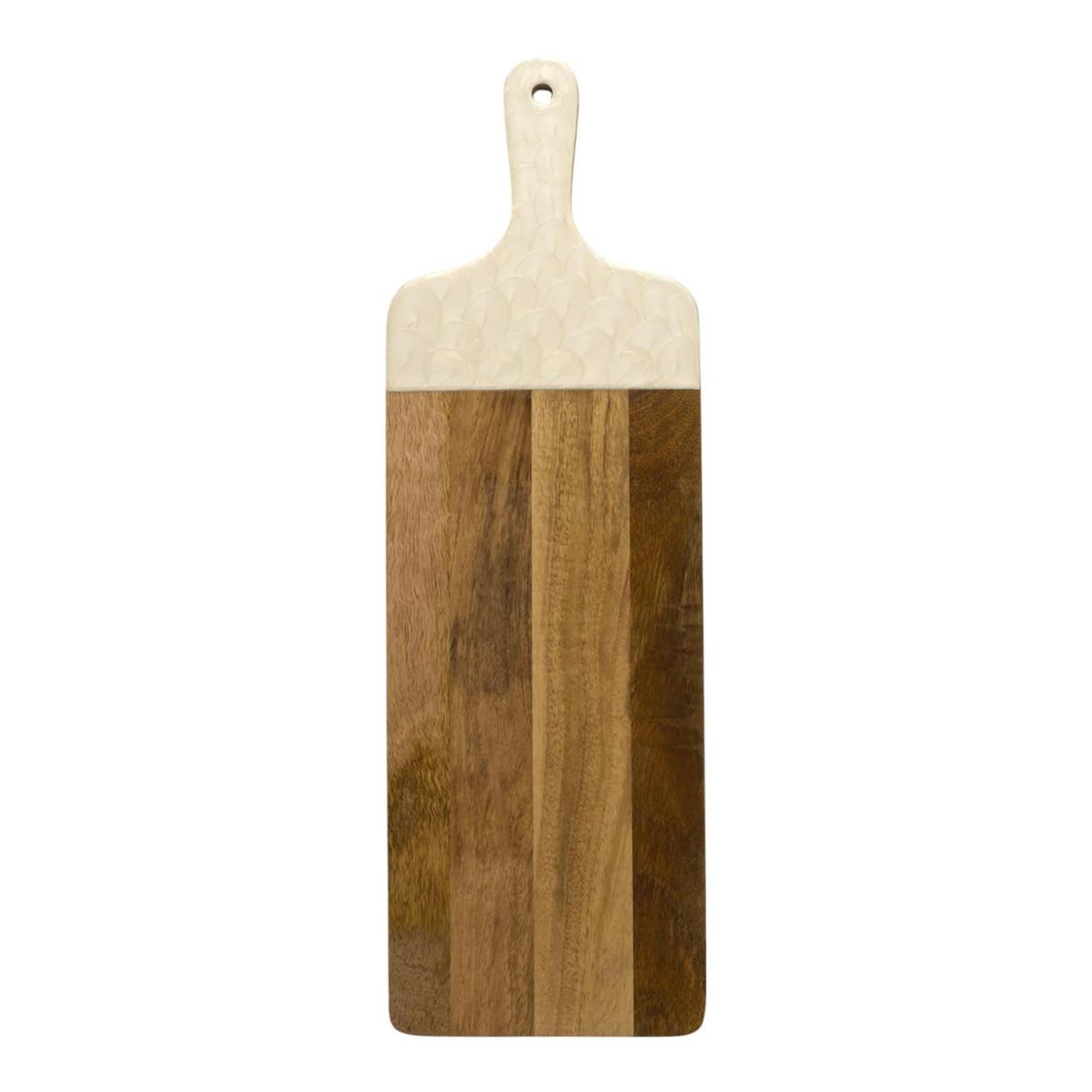 Voir la diapositive 2 : The Home Deco Factory Planche de Présentation en Bois  Nerina  58cm Beige