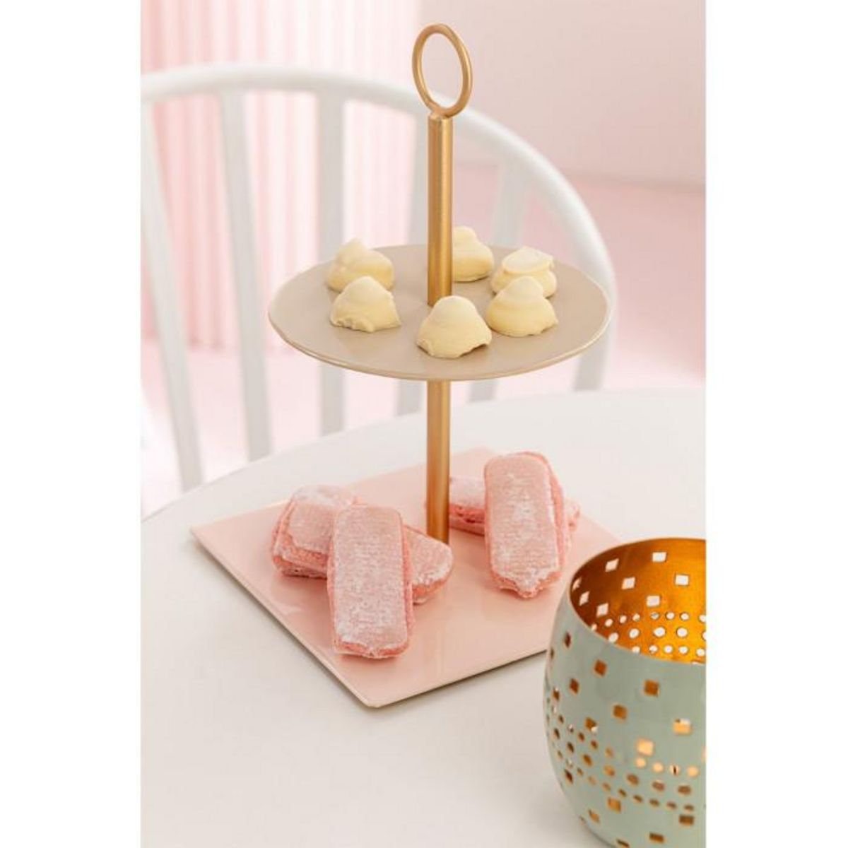 Paris Prix Plateau de Présentation 2 Niveaux  Médila  26cm Rose