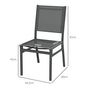 Voir la diapositive 3 : OUTSUNNY Lot de 4 chaises de jardin alu textilène gris