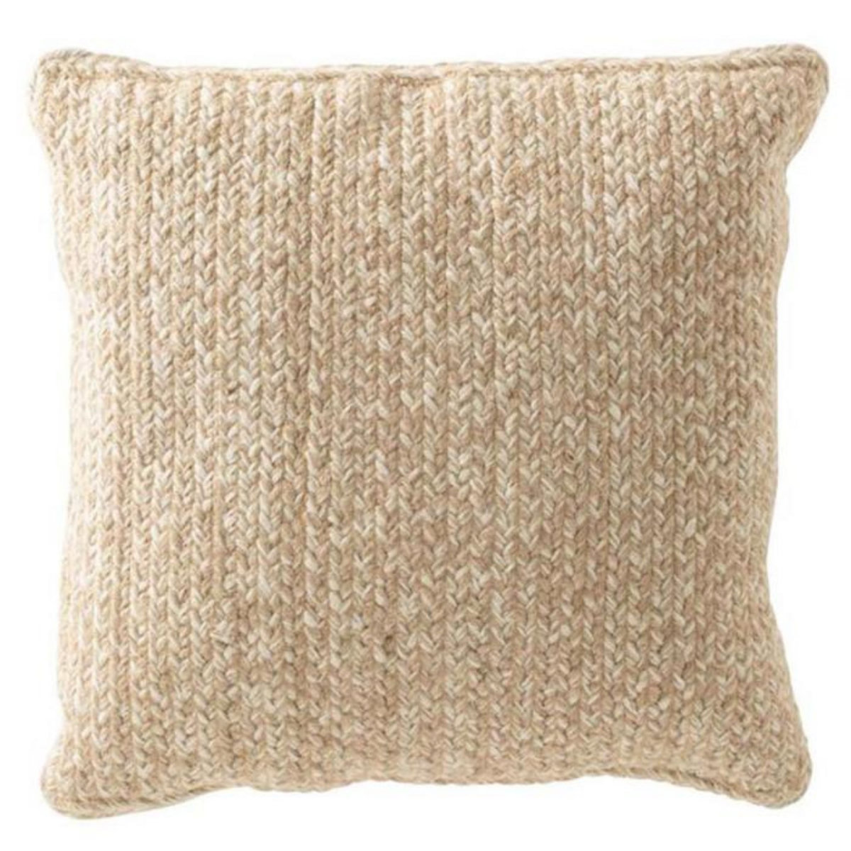 Paris Prix Coussin Déco  Miami  42x42cm Naturel & Blanc