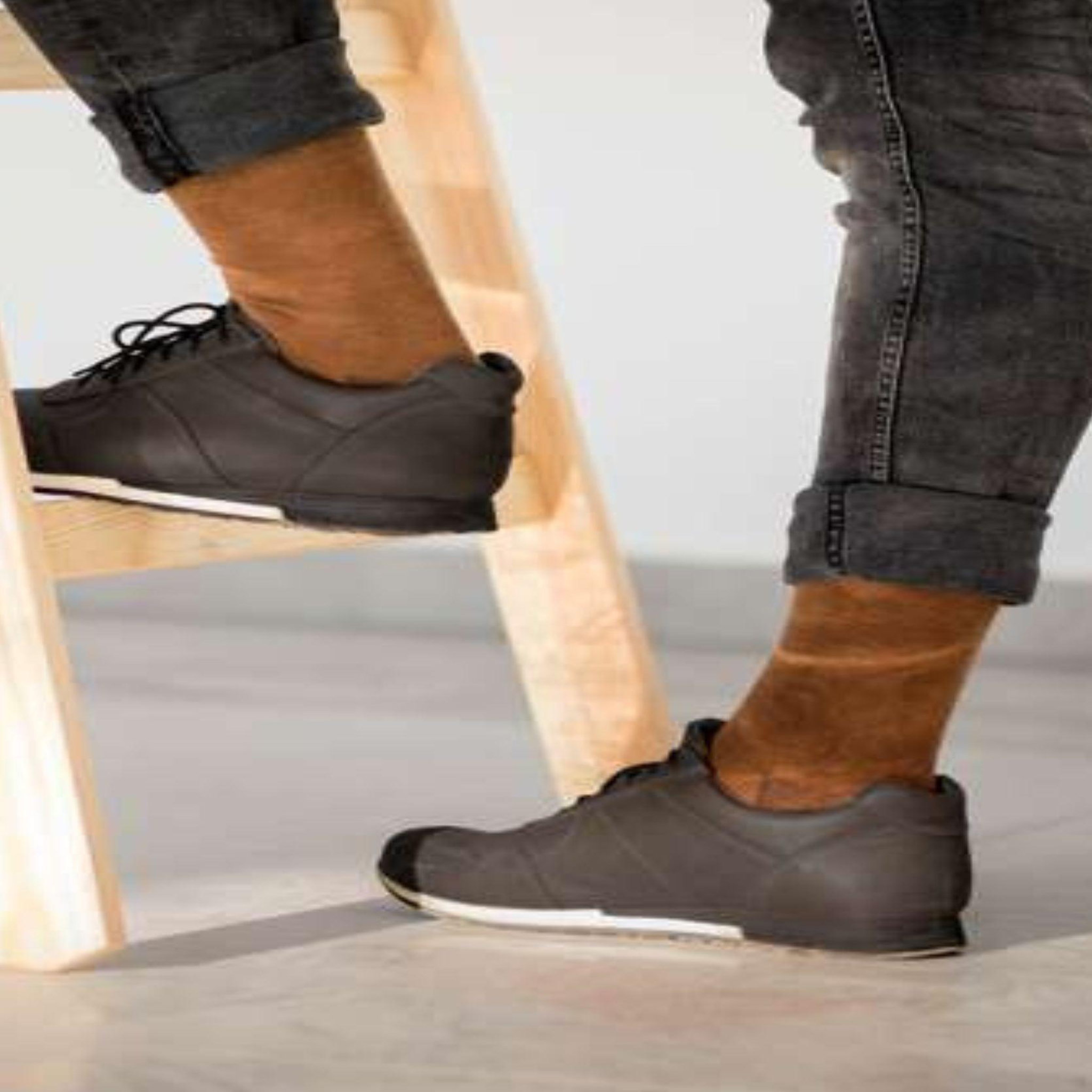 Voir la diapositive 2 : PIRIN HILL Chaussettes laine mérinos & coton marron clair