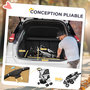 Voir la diapositive 5 : PAWHUT Poussette buggy pour chiens 75L x 46l x 94H cm pliable imperméable tissu 600D Oxford 4 roues gris