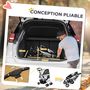 Voir la diapositive 5 : PAWHUT Poussette buggy pour chiens 75L x 46l x 94H cm pliable imperméable tissu 600D Oxford 4 roues gris