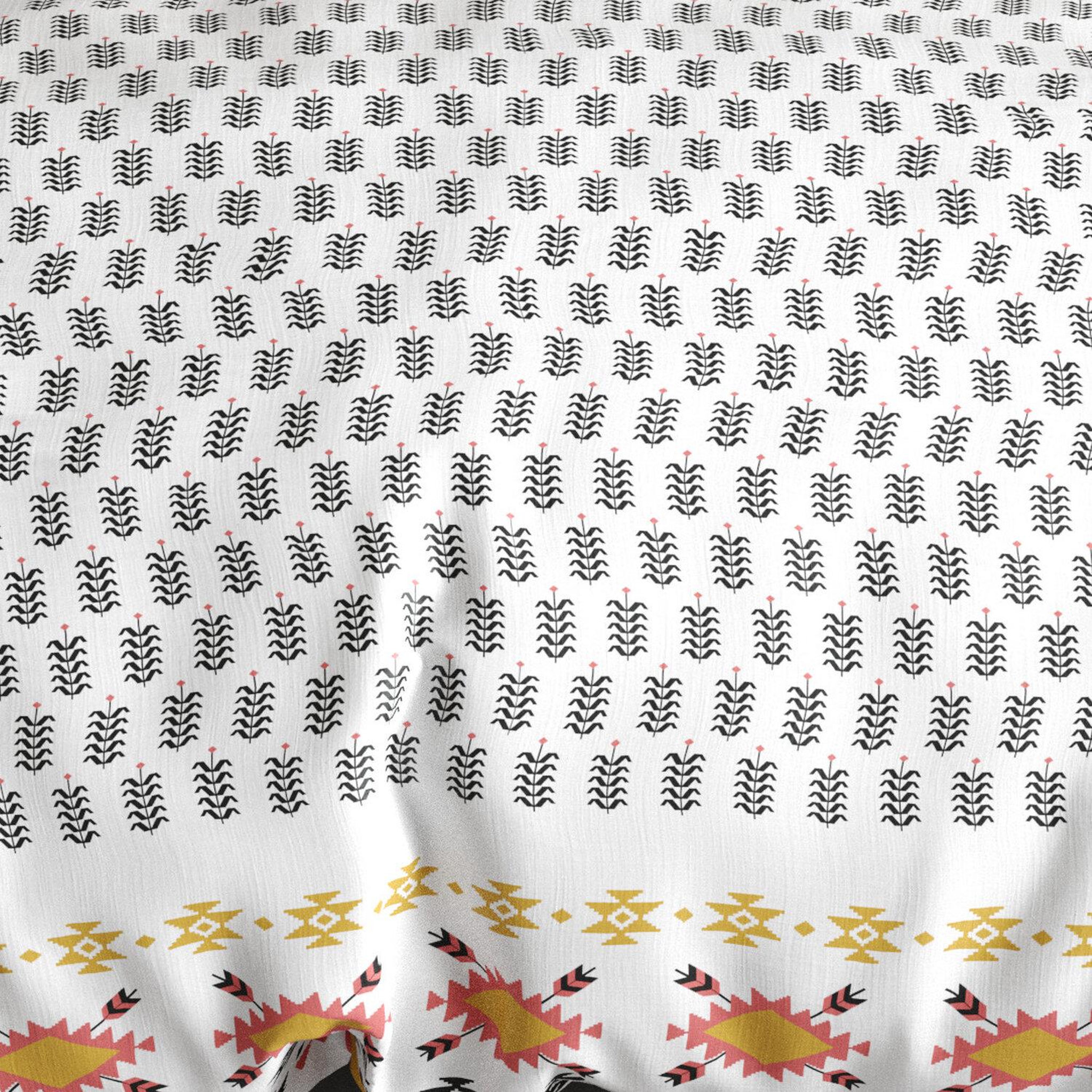 Voir la diapositive 4 : Les Ateliers du Linge Parure de housse de couette 100% coton 57fils loya
