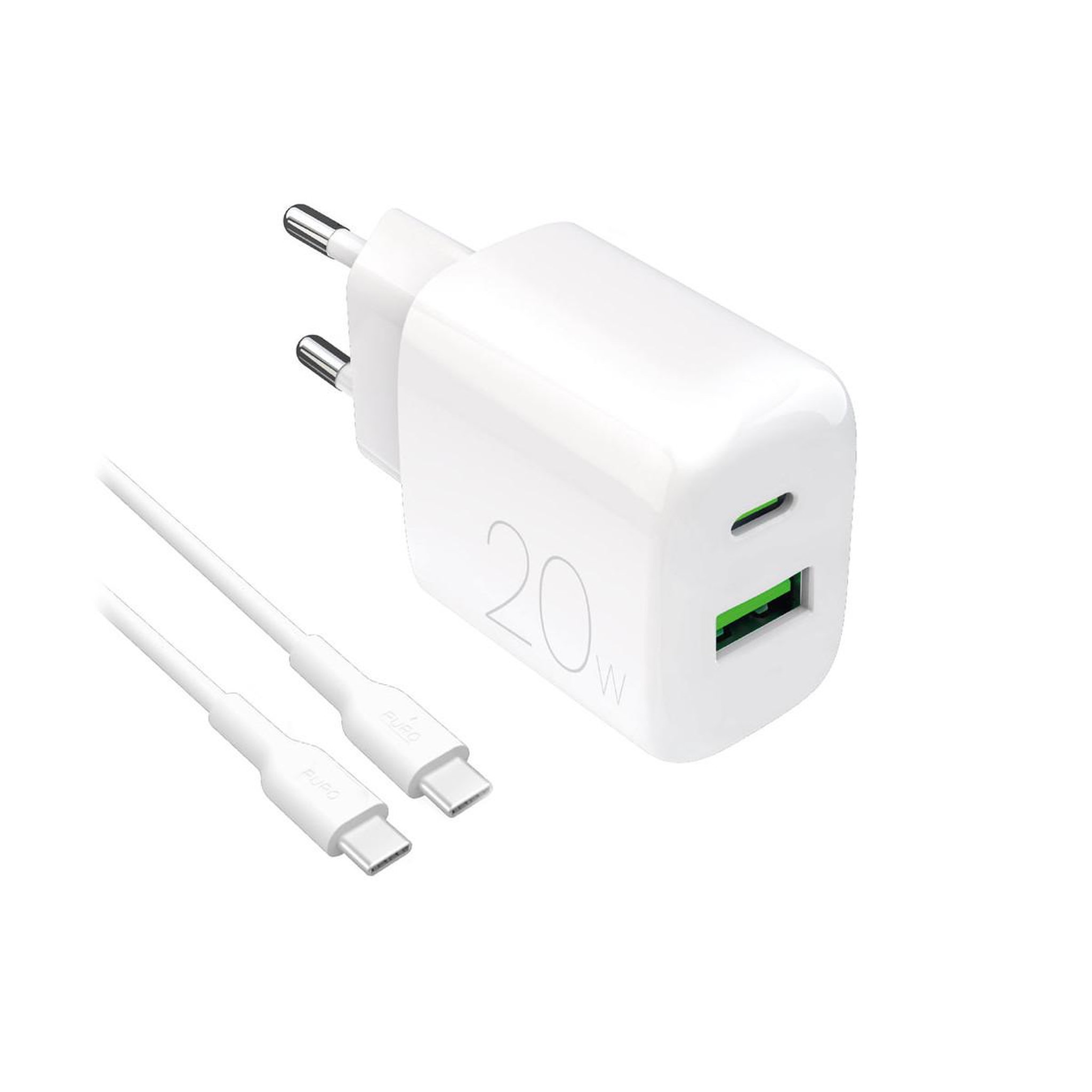 Puro Puro putcusbac20wdykccwhi chargeur d'appareils mobiles universel blanc secteur intérieure