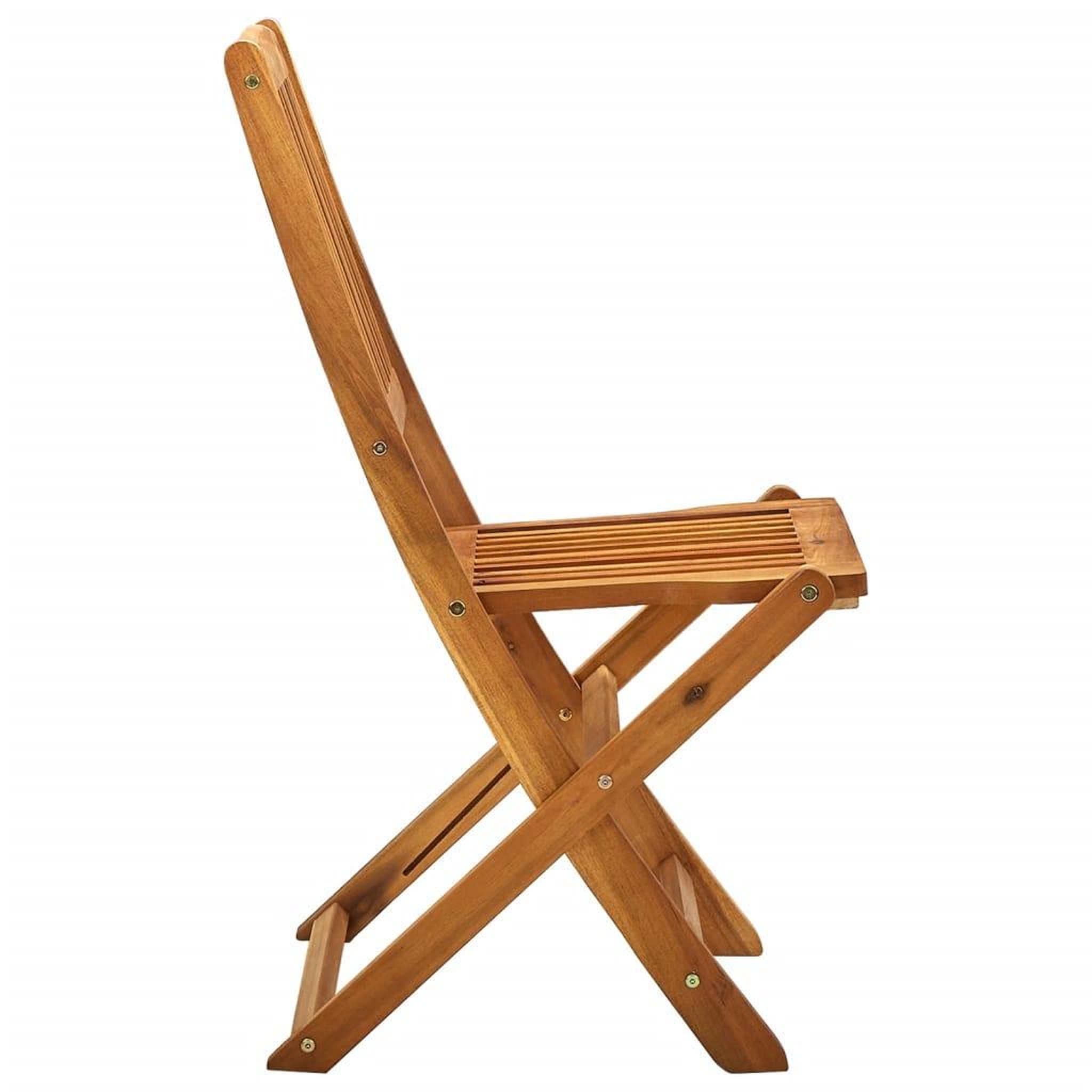 Voir la diapositive 4 : VIDAXL Chaises pliables d'exterieur lot de 4 Bois d'acacia solide
