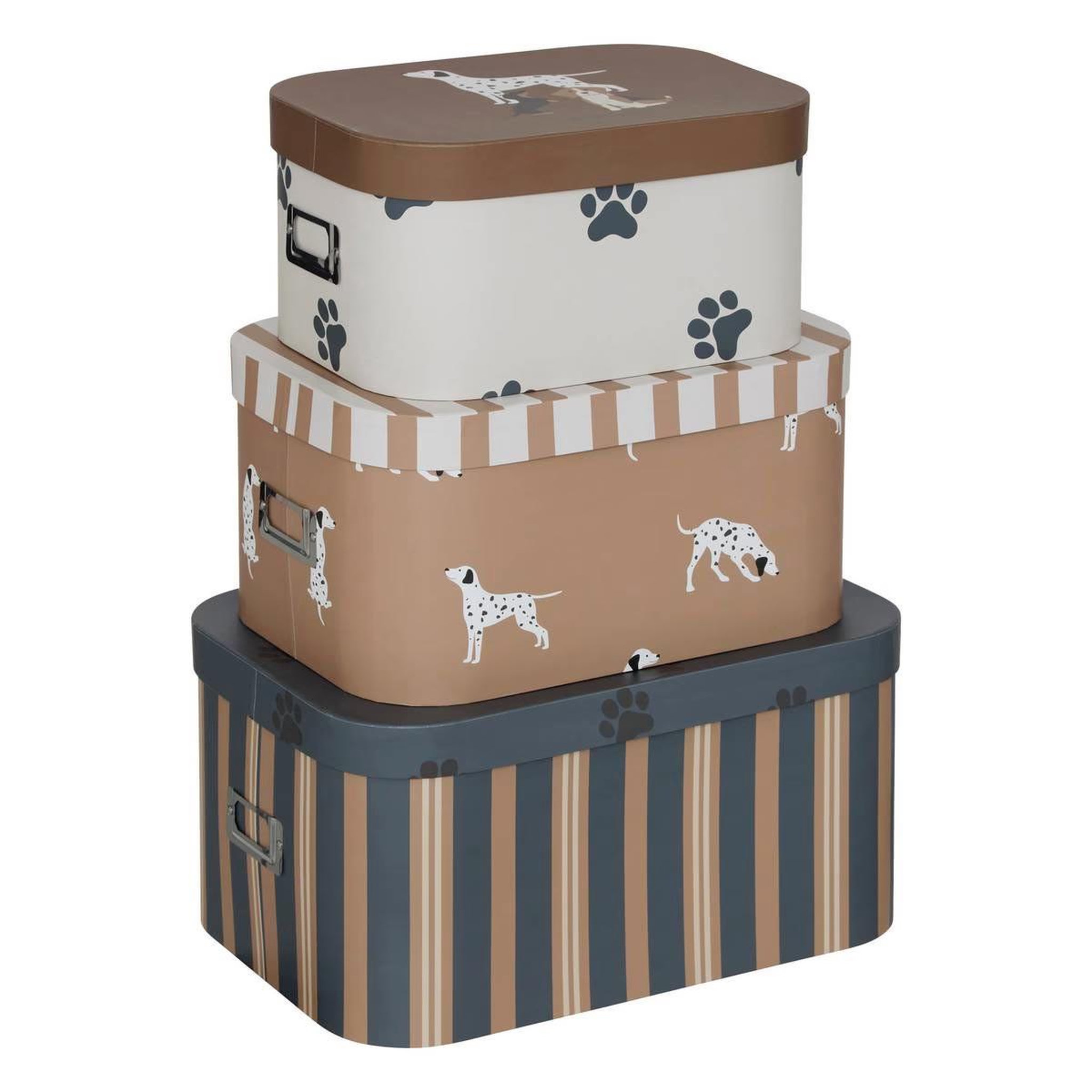 Atmosphera Kids Lot de 3 boîtes de rangement  scott  36cm multicolore
