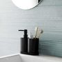 Voir la diapositive 2 : Paris Prix Set de 3 Accessoires Salle de Bain  Vita  19cm Noir