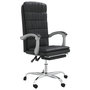 Voir la diapositive 2 : VIDAXL Fauteuil inclinable de bureau Noir Similicuir