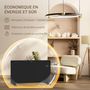 Voir la diapositive 6 : HOMCOM Radiateur à convection 2000W mural autoportant - affichage LED, timer 24h, thermostat, télécommande - verre noir