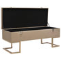 Voir la diapositive 2 : VIDAXL Banc avec compartiment de rangement 105 cm Beige Velours
